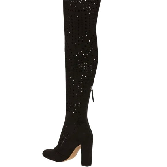 Steve MaddenWomens Steve Madden Eden Perforated Over-The-Knee Boots Sz 8M - Picture 3 of 9